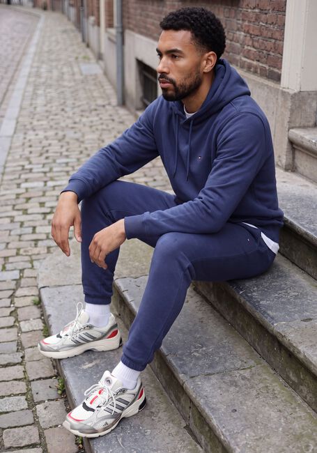TOMMY JEANS Chandail TJM REG S FLAG HOODIE EXT Bleu fonc&eacute; - large