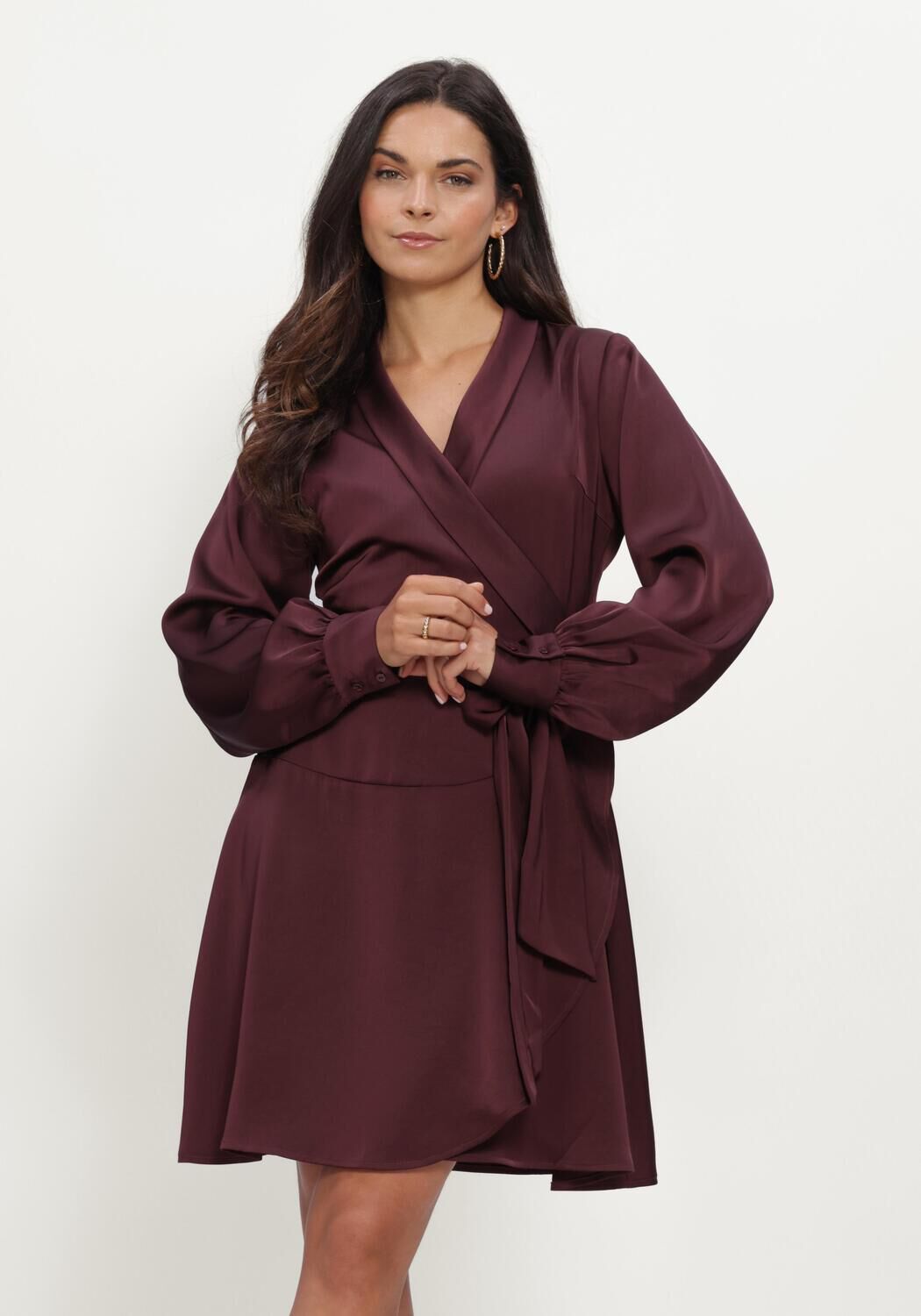 Bordeaux NOTRE-V Mini jurk NV-IVANA - large