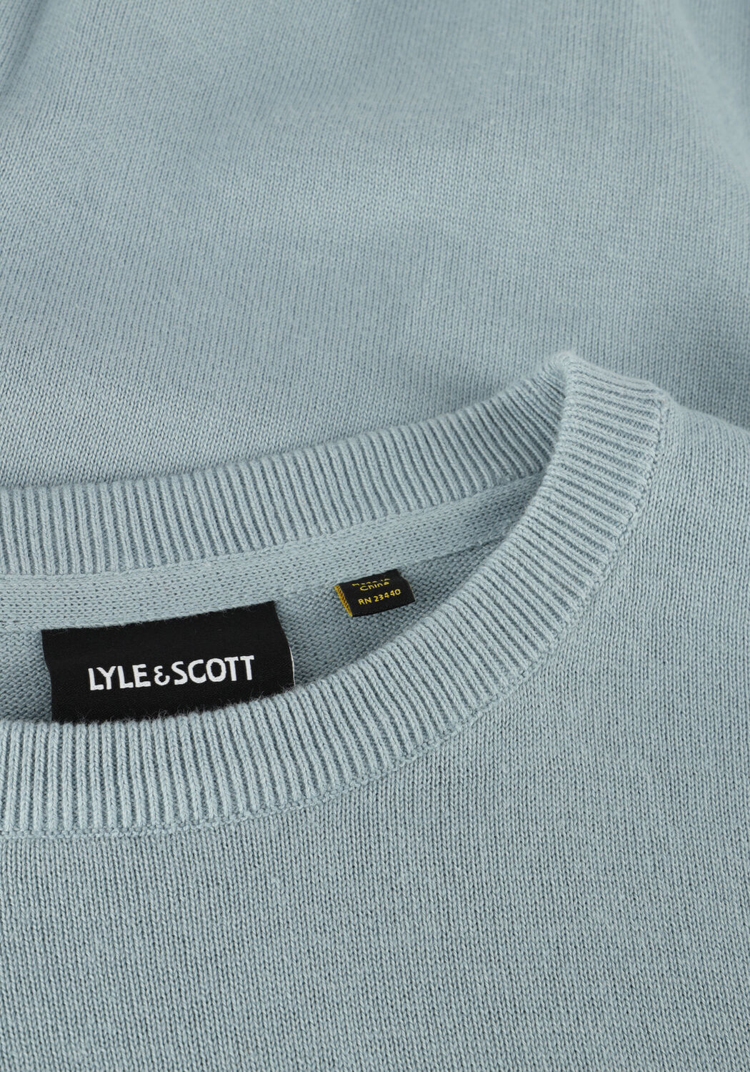 LYLE & SCOTT T-shirt COTTON CREW NECK JUMPER en bleu - large