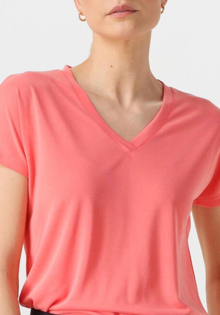 MSCH COPENHAGEN T-shirt MSCHFENYA MODAL V NECK TEE Corail - large