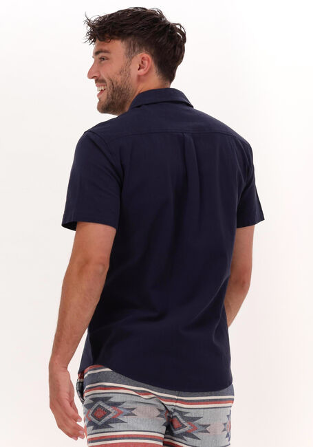 ANERKJENDT Chemise décontracté AKLEO SEERSUCKER SS SHIRT Bleu foncé - large