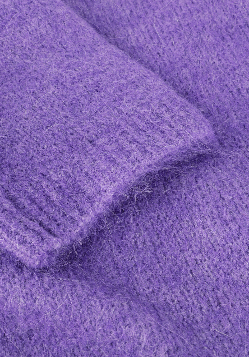 SELECTED WOMEN Pull SLFGABELLA LS KNIT O-NECK CAMP en violet - large