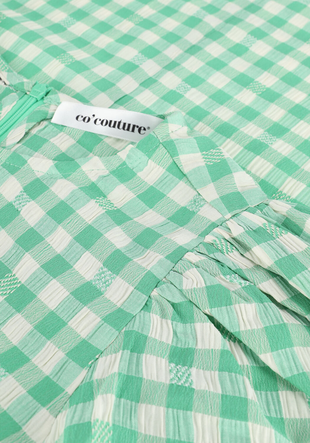 CO'COUTURE CADIE CHECK BLOUSE Blouses en vert - large