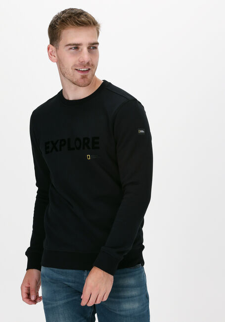 Zwarte NATIONAL GEOGRAPHIC Sweater CREW NECK - large