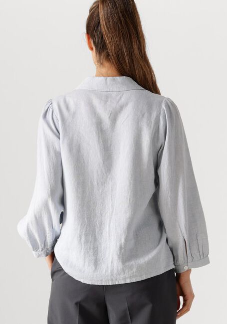 Lichtblauwe MSCH COPENHAGEN  MSCHPENNIE GINIA 3 4 SHIRT - large