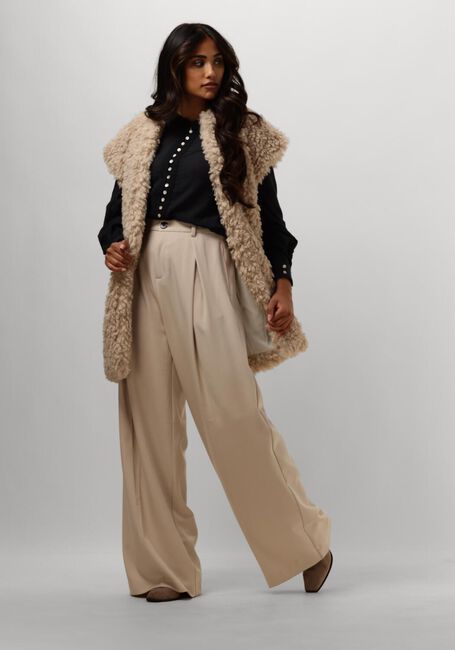 RUBY TUESDAY Gilet CHRISSIE FAKE FUR LONG GILET Écru - large
