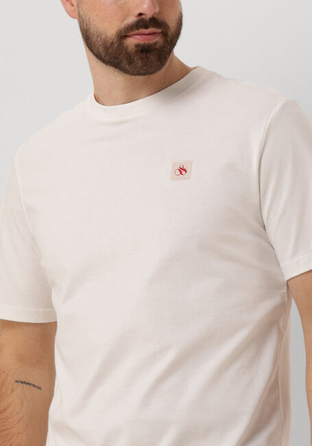 Witte SCOTCH & SODA T-shirt ESSENTIAL LOGO BADGE T-SHIRT - large