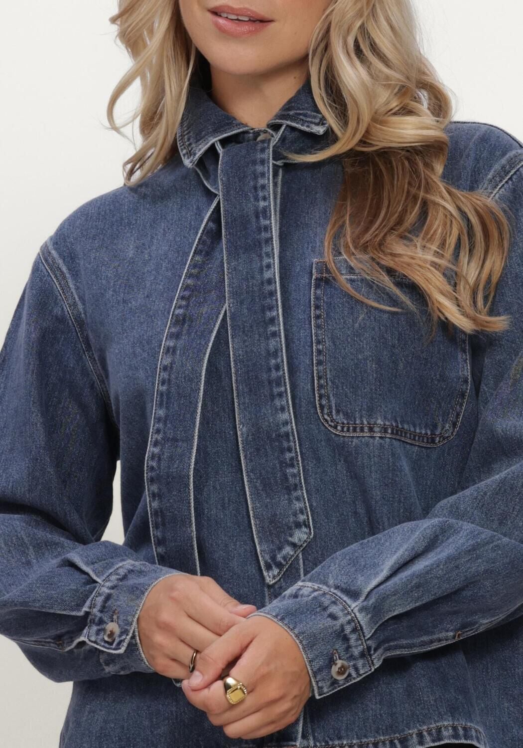 OBJECT OBJROSIE L/S RE SHIRT NOOS Hauts & T-shirts Bleu fonc&eacute; - large