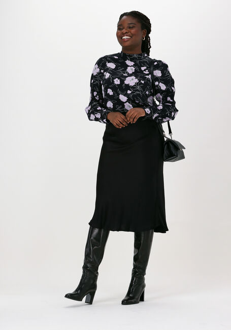 Zwarte MSCH COPENHAGEN Top LORINA MOROCCO LS TOP - large