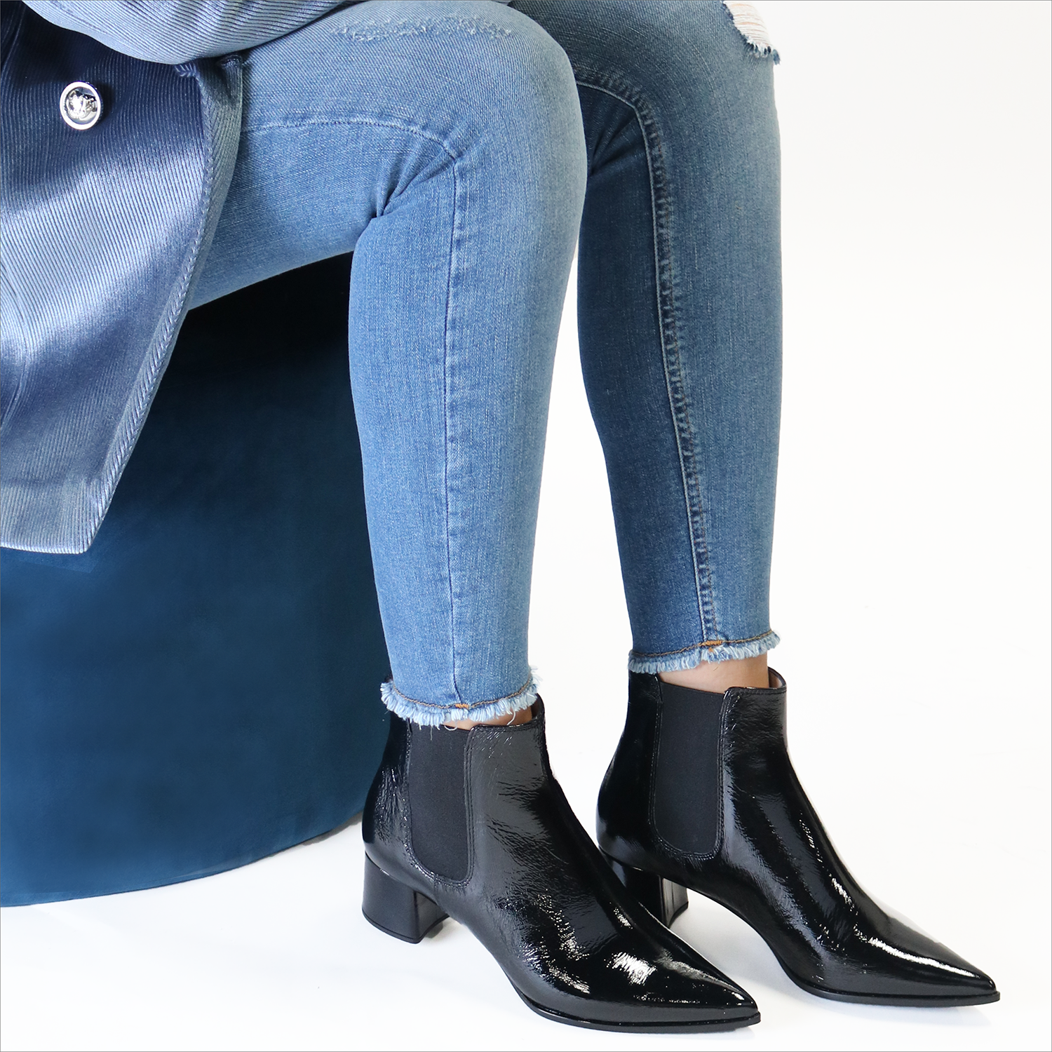 unisa bottines noires