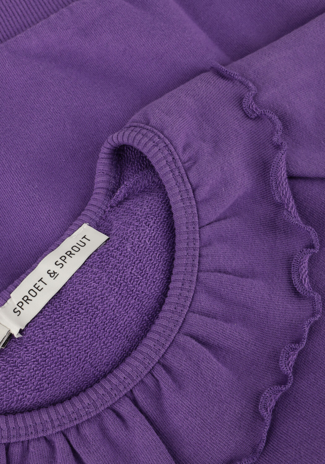 Sproet & Sprout Chandail SWEATSHIRT RUFFLE COLLAR en violet - large