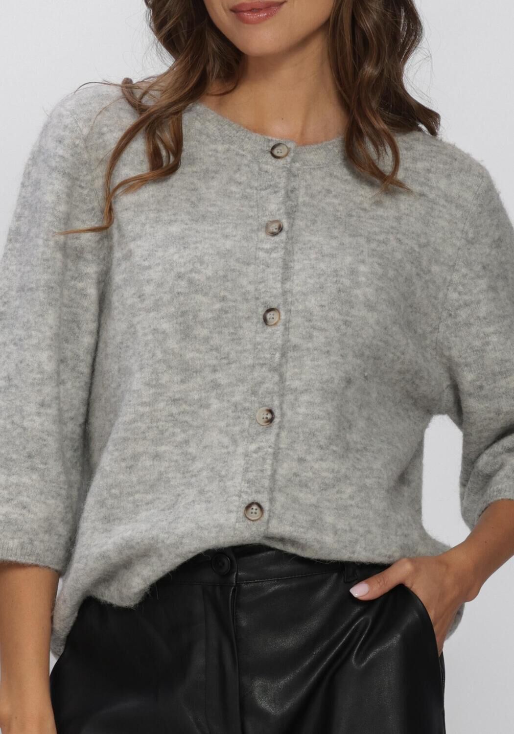 KNIT-TED Gilet MEG CARDIGAN en gris - large