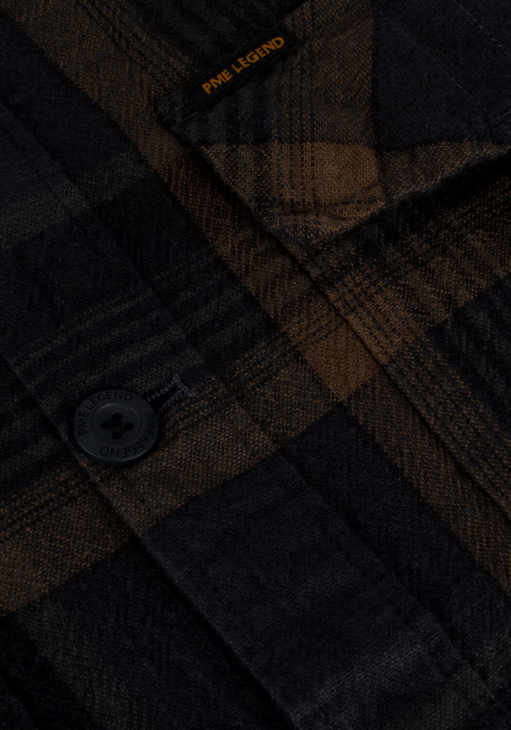 Zwarte PME LEGEND Casual overhemd LONG SLEEVE SHIRT COTTON YARN DYED CHECK - large