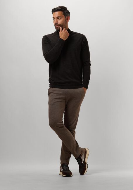 Bruine PROFUOMO Trui PULLOVER HALF ZIP - large