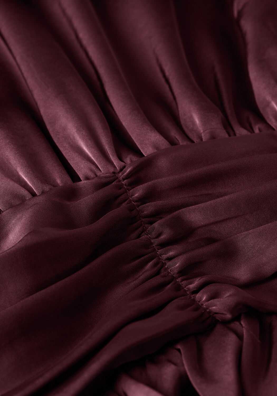 Bordeaux NEO NOIR  ANNEGRET HEAVY SATEEN BLOUSE - large