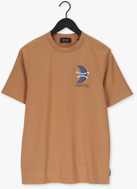 SCOTCH & SODA T-shirt UNISEX - AMELIA EARHART GRAPHI en beige - large