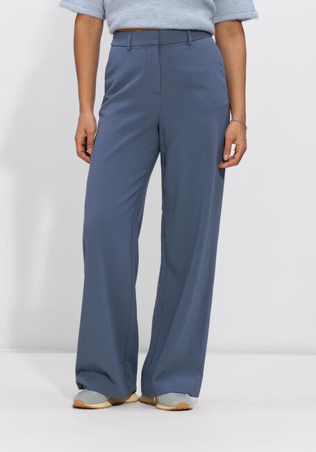 Blauwe MSCH COPENHAGEN Pantalon MSCHMACY MICHELLE HW WIDE PANTS REGULAR - large