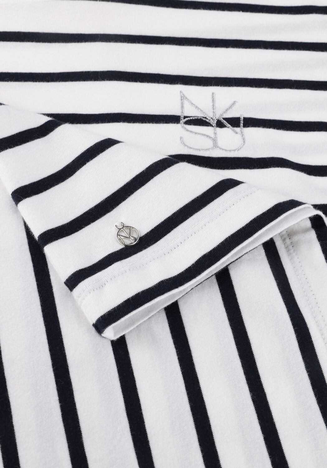 NUKUS T-shirt SAARTJE SHIRT STRIPE Sable - large