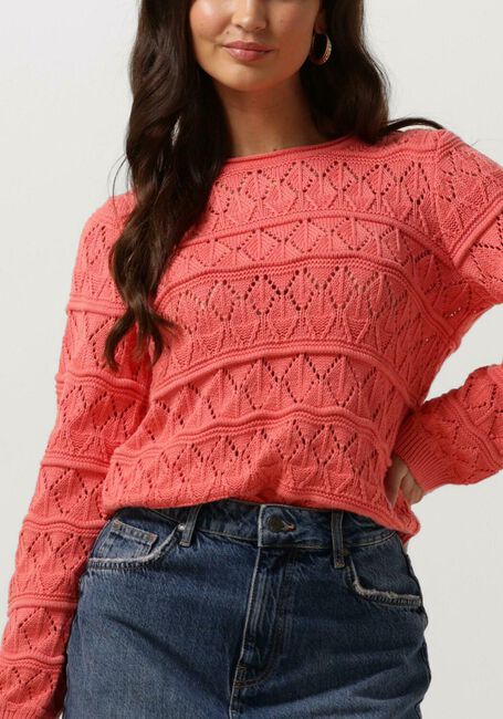 OBJECT Pull OBJLIVA L/S O-NECK KNIT PULLOVER en orange - large
