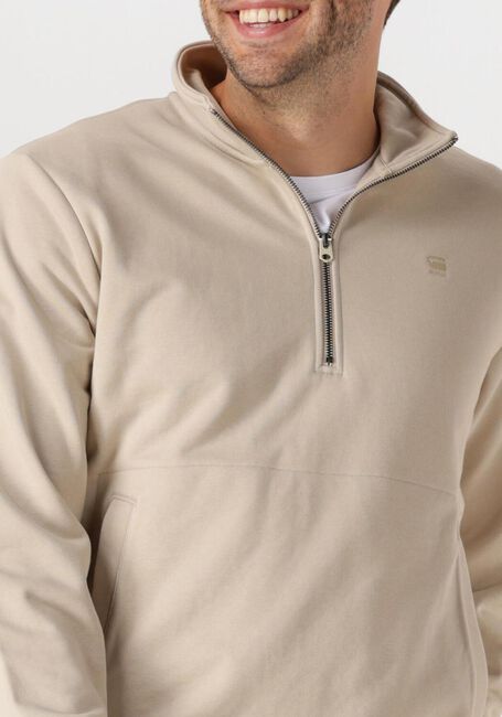 G-STAR RAW Chandail NIFOUS HALF ZIP SW Sable - large