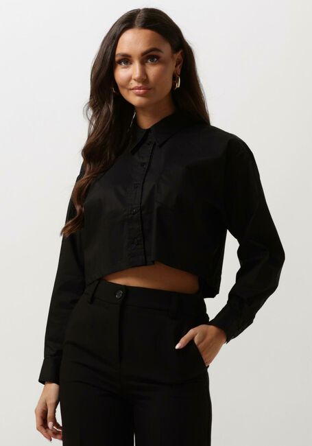 CO'COUTURE COTTON CRISP CROPPED SHIRT Blouses en noir - large