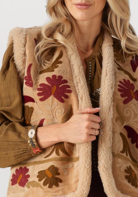 LOUIZON Gilet DARRENA en camel - large