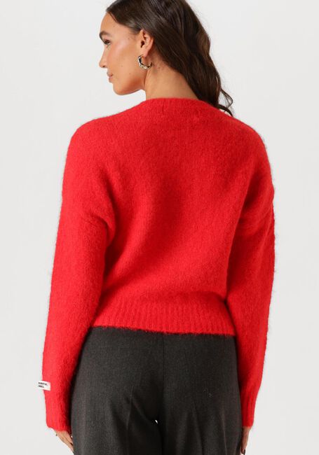 COLOURFUL REBEL Pull OLIVIA CREWNECK KNITTED SWEATER en rouge - large