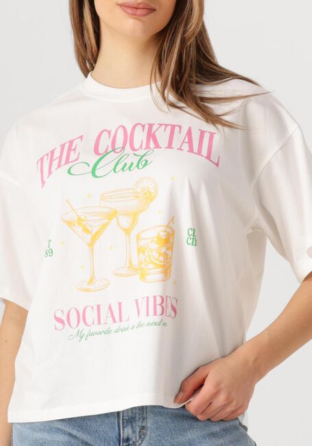 Witte YDENCE T-shirt T-SHIRT COCKTAIL CLUB - large