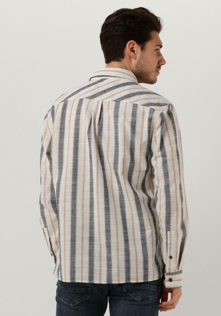 ANERKJENDT Chemise décontracté AKLEIF L/S STRIPE SHIRT Blanc - large