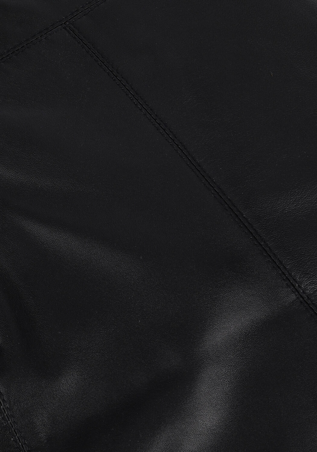 SELECTED WOMEN Mini-jupe IBI MW LEATHER SKIRT B en noir - large