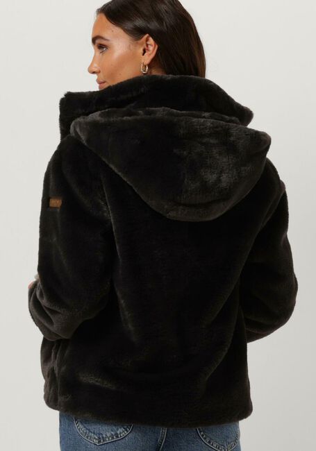 Donkergrijze MOSCOW Faux fur jas 08-08-EVELYN-1 - large