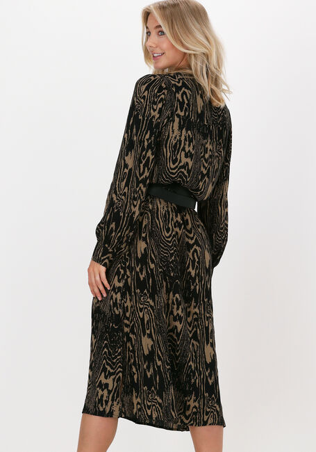 MODSTR&Ouml;M Robe midi MAE PRINT DRESS en camel - large