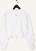 CALVIN KLEIN Chandail STACKED LOGO MOCKNECK SWEATSHIRT en blanc CALVIN KLEIN Chandail STACKED LOGO MOCKNECK SWEATSHIRT en blanc - medium