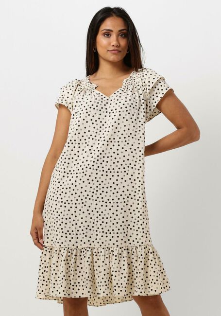 CO'COUTURE Mini robe SUNRISE CROPPED DOT DRESS Cr&egrave;me - large