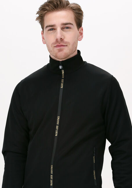 Zwarte CRUYFF Sweater ENZO TRACK TOP - POLY TRICOT - large