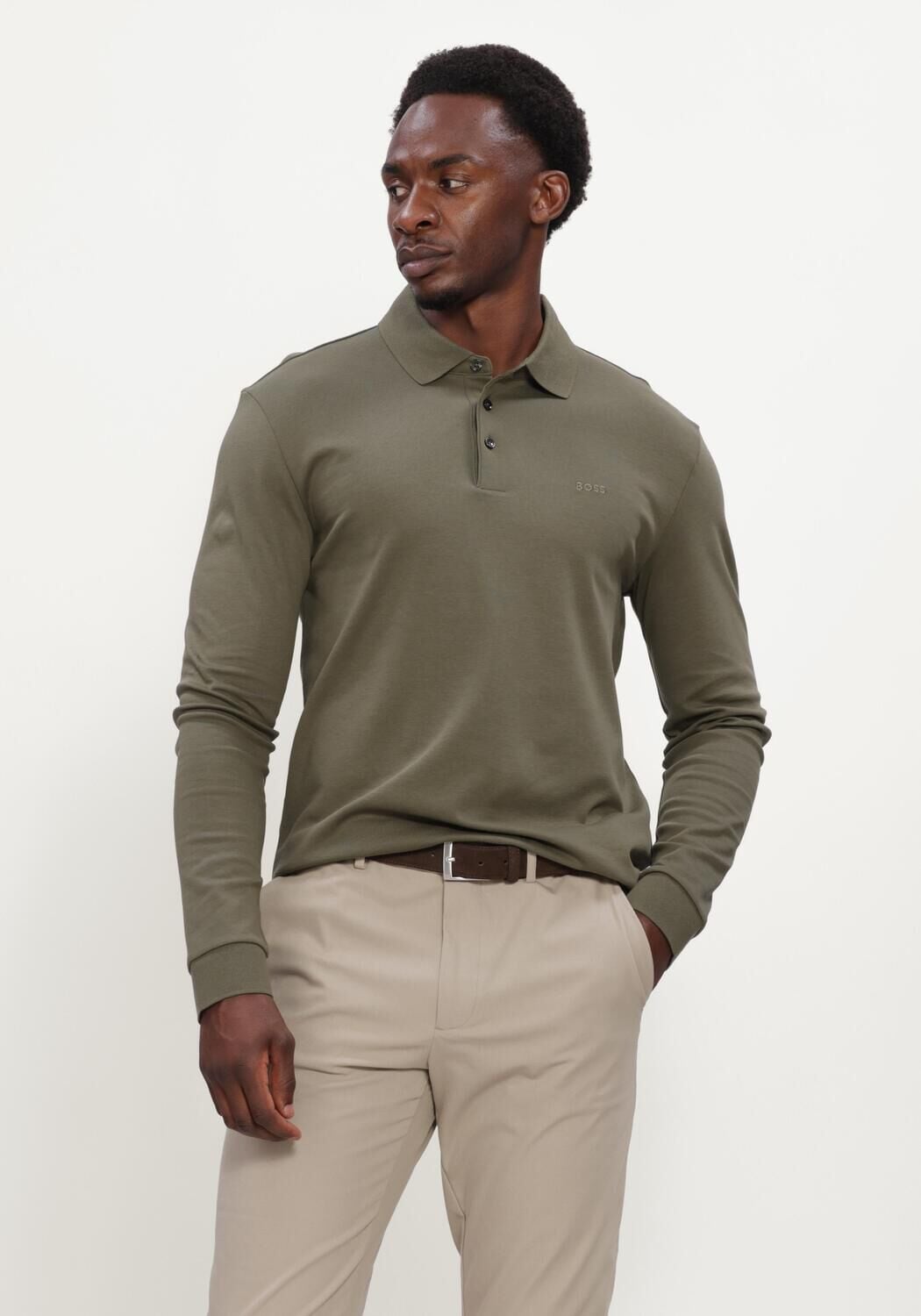 Groene BOSS BLACK Polo PADO 30 - large