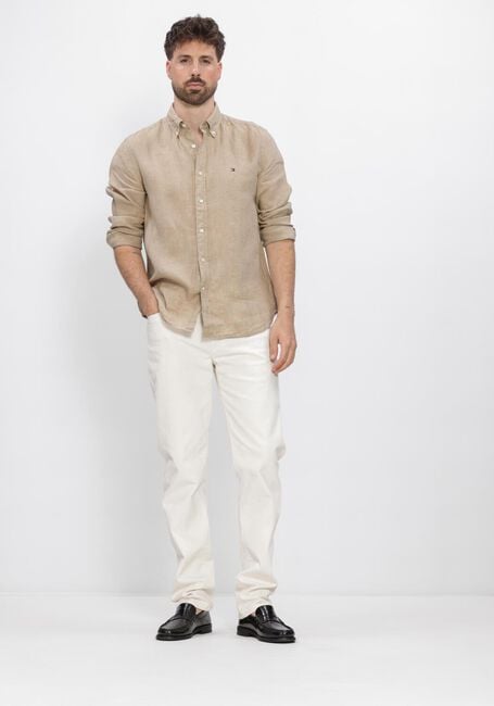 Beige TOMMY HILFIGER Casual overhemd PIGMENT DYED LI SOLID RF SHIRT - large