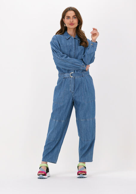 MICHAEL KORS Combinaison CHAMBRAY BELTED JUMPSUIT en bleu - large