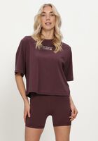 Bordeaux NEW BALANCE T-shirt TRACKSIDE RELAXED T-SHIRT