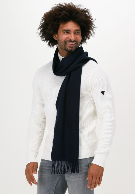 Blauwe TOMMY HILFIGER Sjaal UPTOWN WOOL SCARF - large