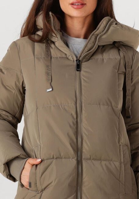 MOS MOSH Veste matelassé NOVA SQUARE DOWN COAT Kaki - large