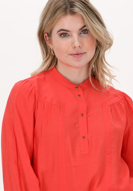 SCOTCH & SODA GATHERED YOKE ECOVERO BLEND TO Blouses en orange - large