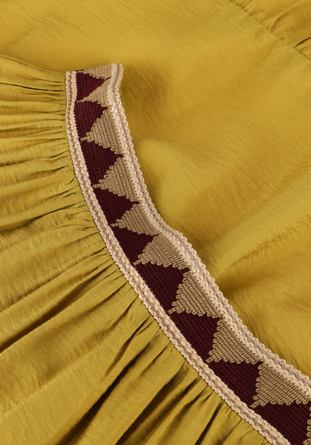 LOUIZON Jupe maxi WELLNESS en jaune - large