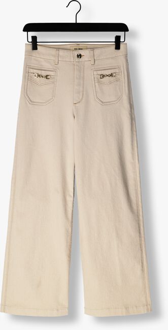 Beige MOS MOSH Wide jeans COLETTE SHIMMER PANTS - large