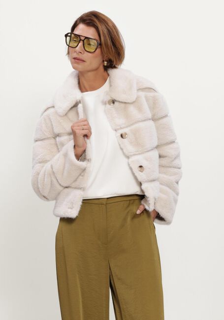 Creme BEAUMONT Faux fur jas ELSIE JACKET - large