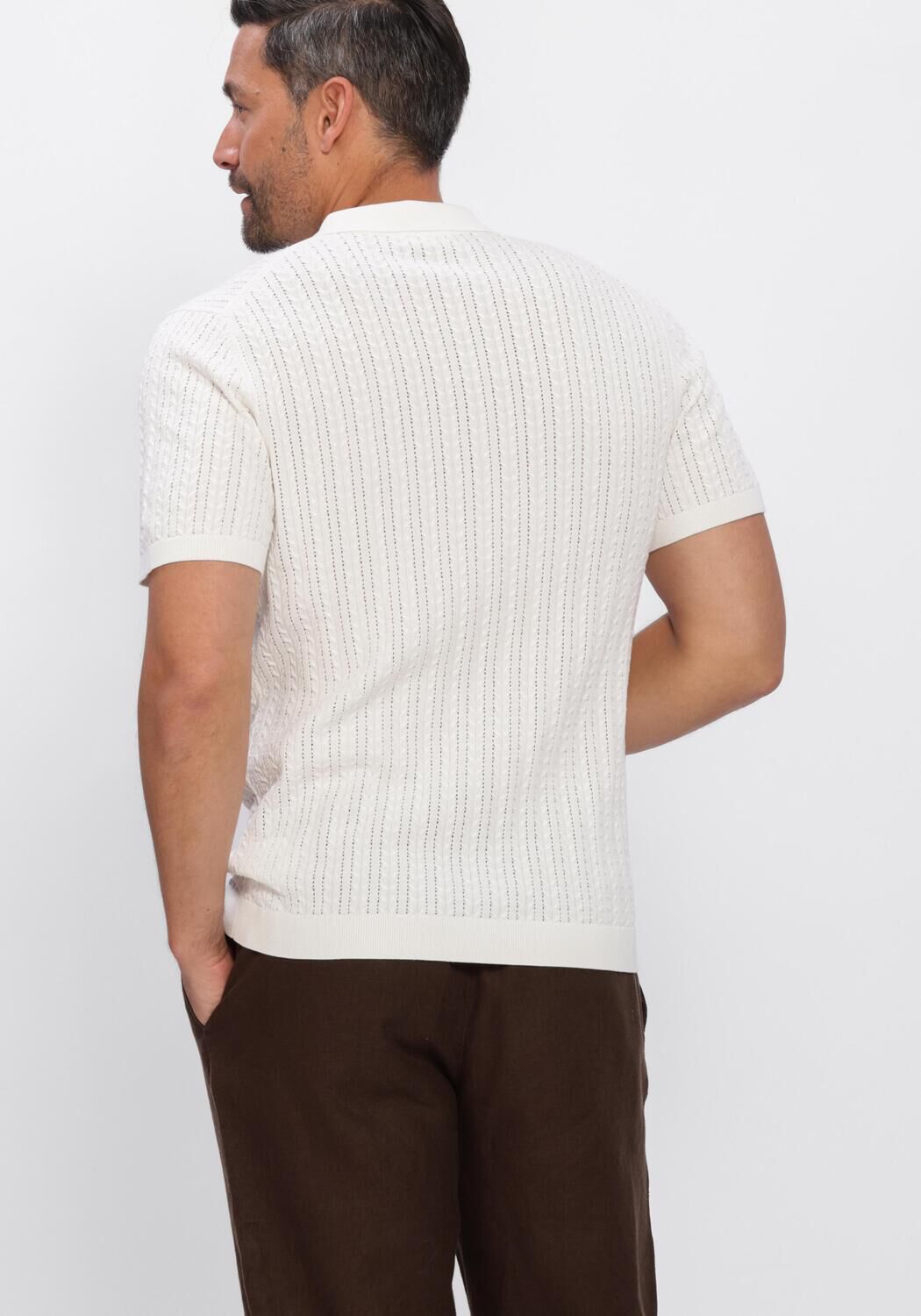 Ecru DRYKORN Polo TRITON 420197 - large