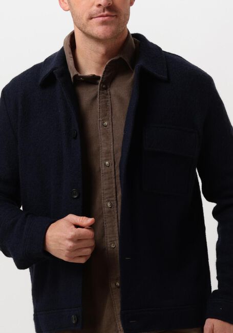 SELECTED HOMME Surchemise SLHNEALY LS KNIT SHIRT JACKET Bleu foncé - large