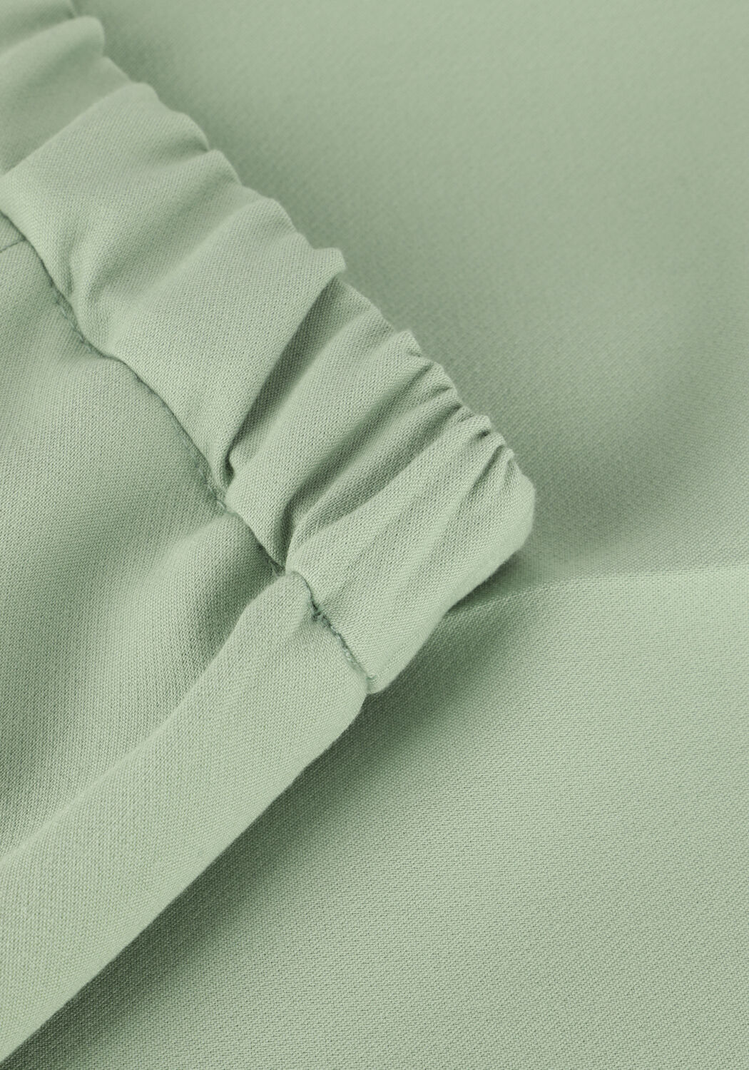 SUMMUM Pantalon large TROUSERS WIDE LEGS FOAM UNI en vert - large