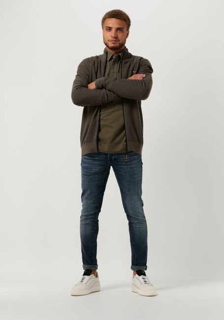 PME LEGEND Gilet ZIP JACKET COTTON KNIT en vert - large