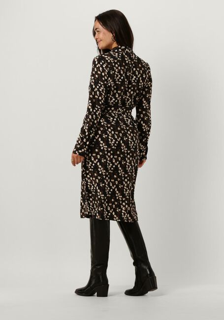 OBJECT Robe midi OBJLEONORA L/S SHIRT DRESS NOOS en noir - large